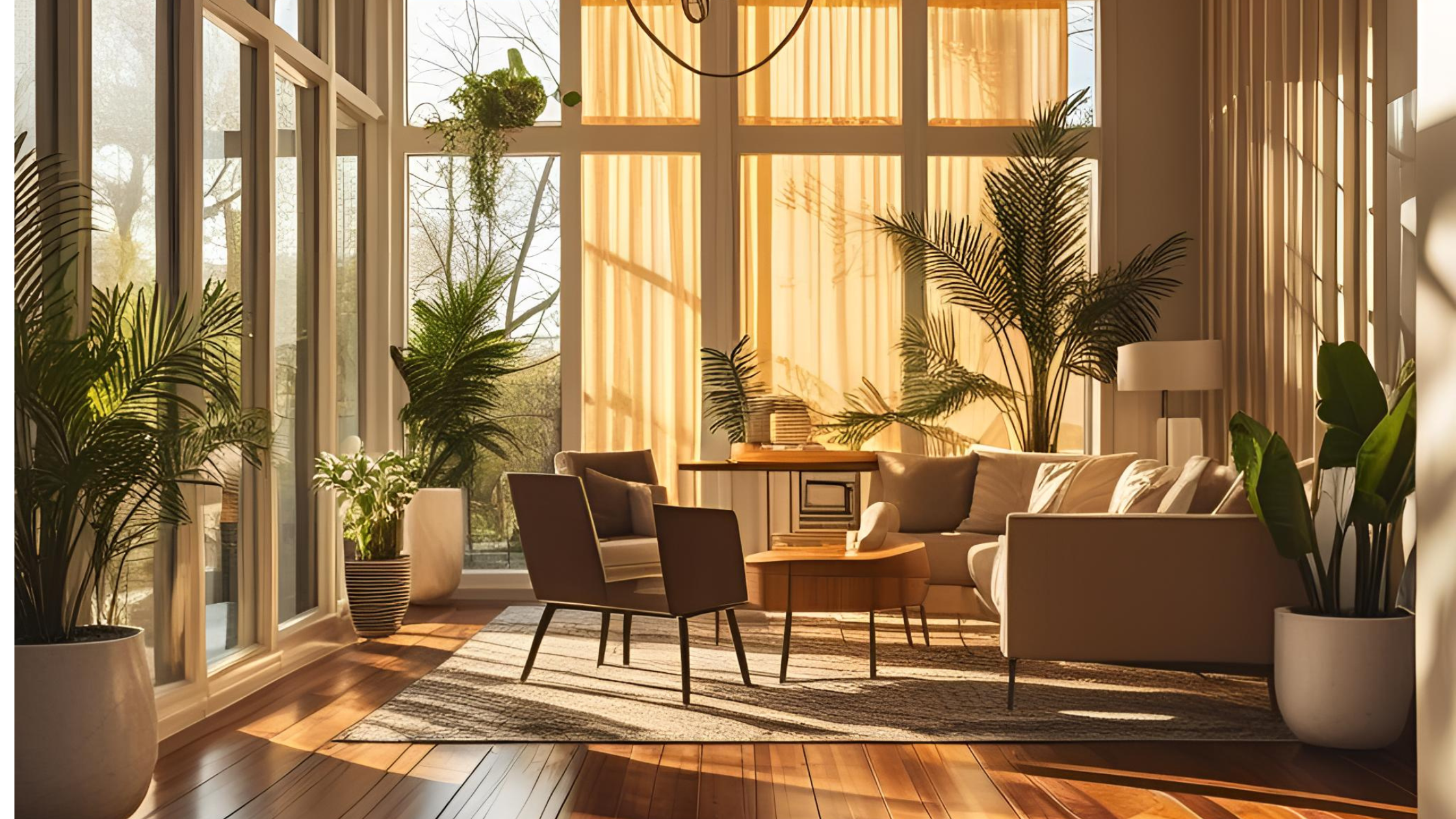 光沢のあるフローリング